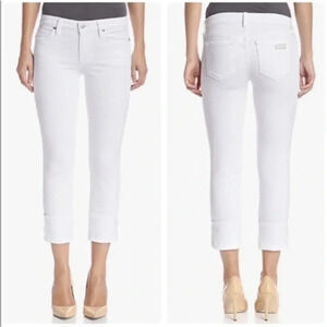 Joe’s Jeans‎ White Flawless Cuff Crop Jeans